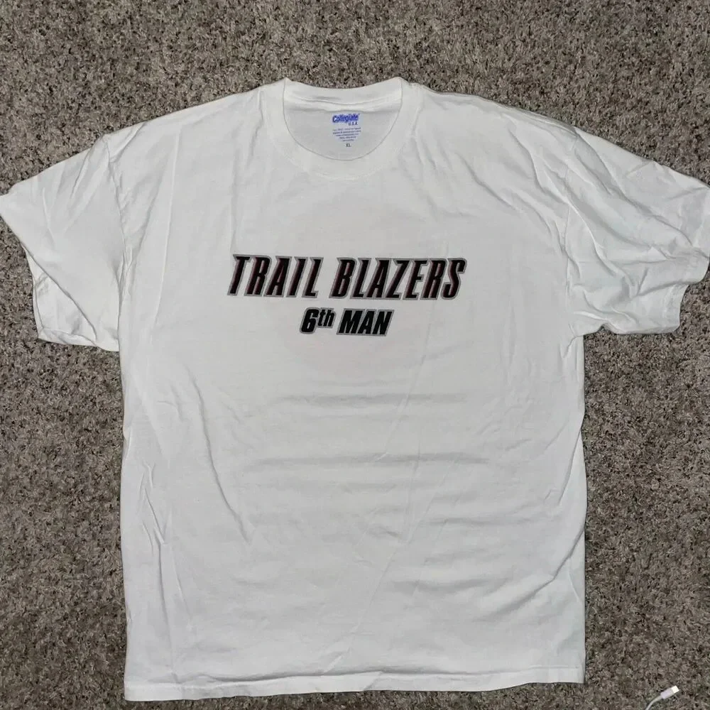VTG Y2K‎ Portland Trail Blazers Double Sided Size XL Graphic Tee USA NBA RARE
